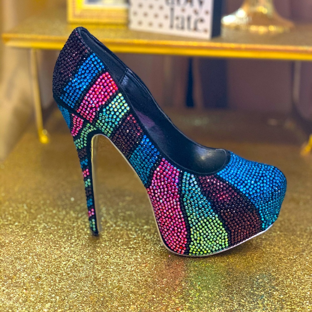 Multicolored Tall Heels